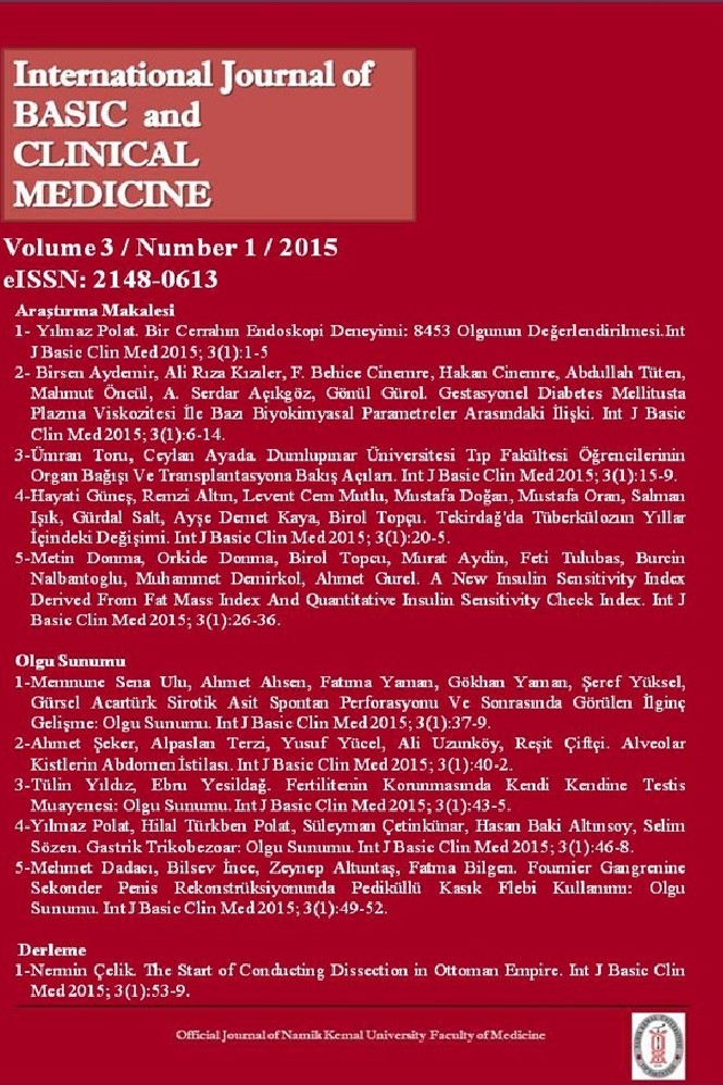 International Journal of Basic and Clinical Medicine