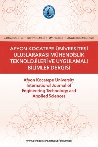 Afyon Kocatepe Üniversitesi Uluslararası Mühendislik Teknolojileri ve Uygulamalı Bilimler Dergisi