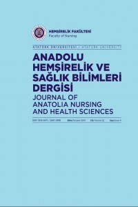 Journal of Anatolia Nursing and Health Sciences